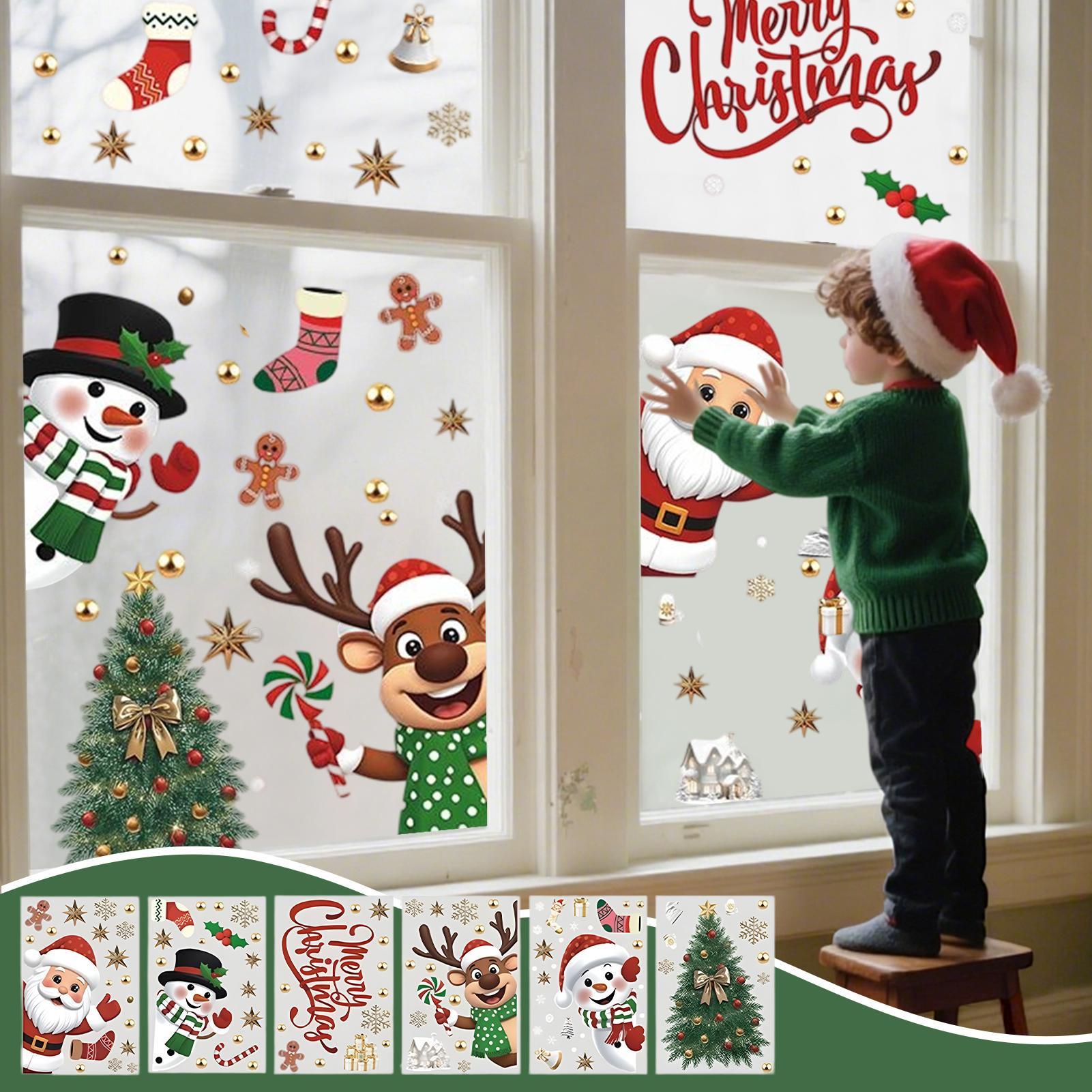 Christmas Window Decorations H - Snowflake Window Decal บทวิจารณ์และราคา