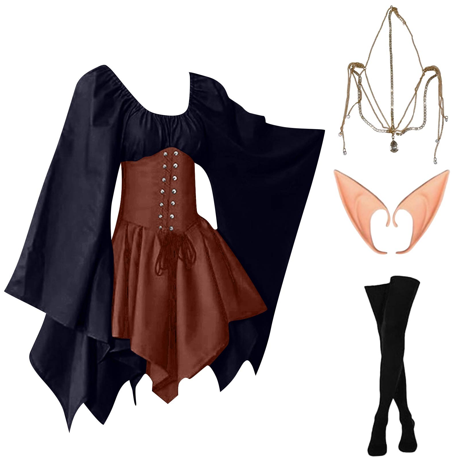 Halloween Cosplay Palace Victo - Elf Costume Christmas บทวิจารณ์และราคา