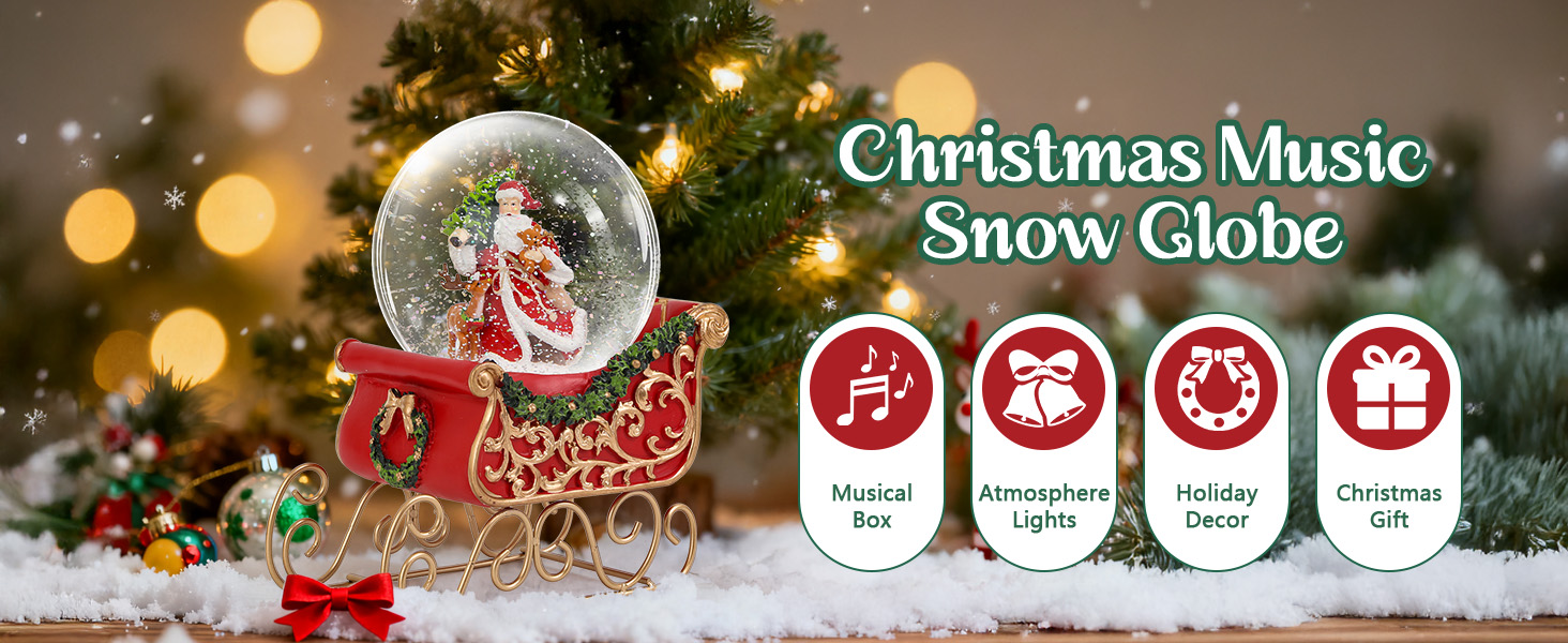 Christmas Snow Globe with Musi - Snow Globe Musical บทวิจารณ์และราคา