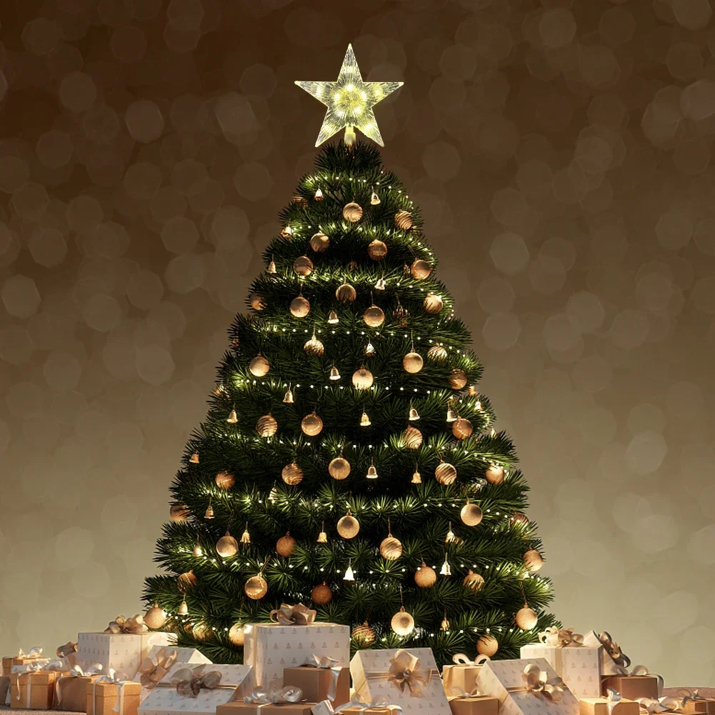 15CM LED Christmas Tree Orname - Star Tree Topper บทวิจารณ์และราคา