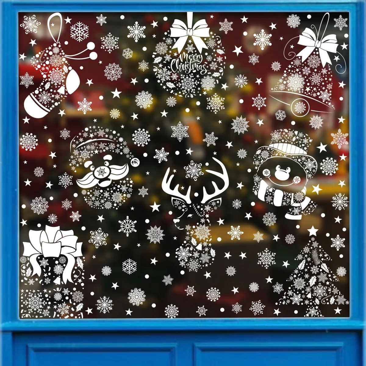 Christmas Wall Sticker Snowfla - Snowflake Window Decal บทวิจารณ์และราคา