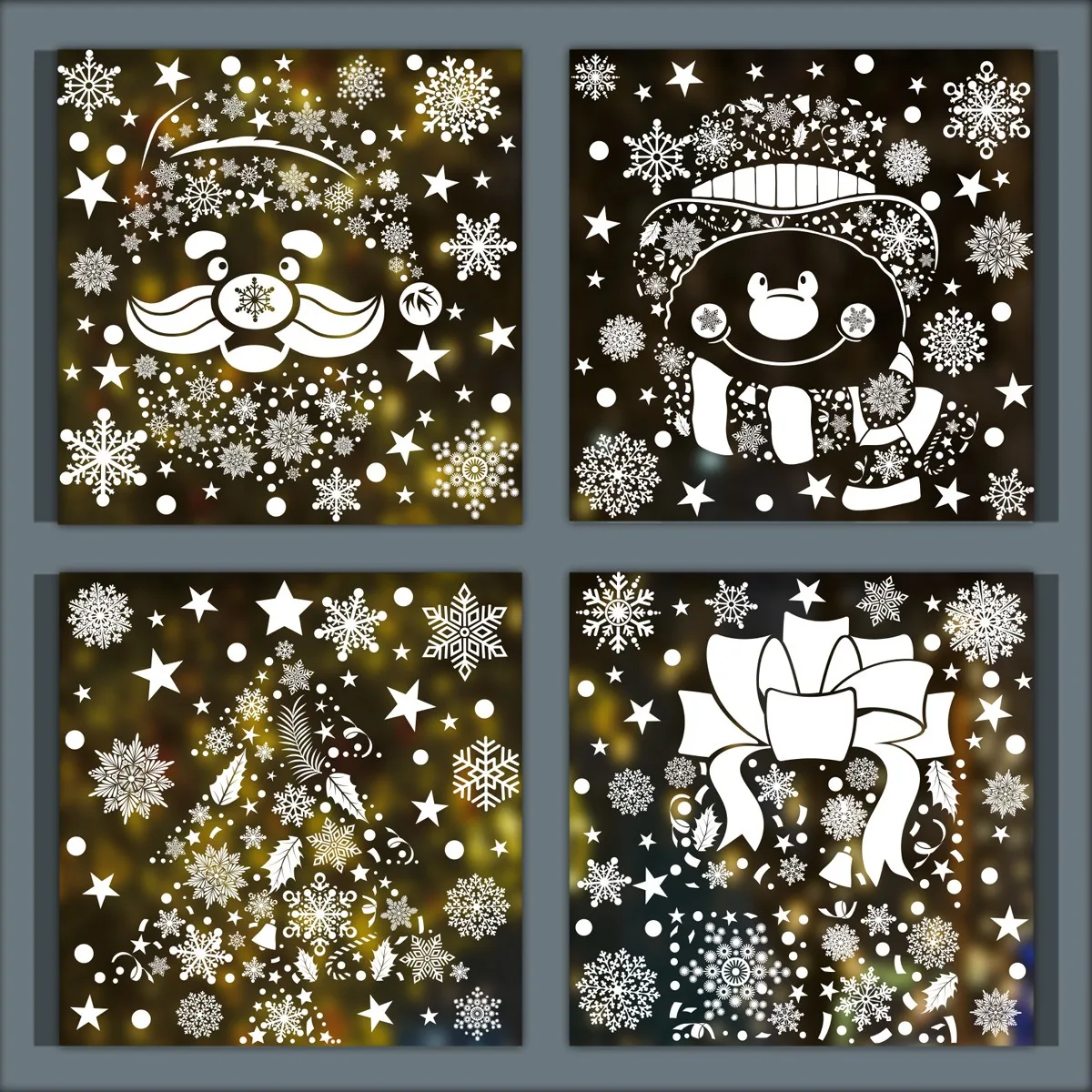 Christmas Wall Sticker Snowfla - Snowflake Window Decal บทวิจารณ์และราคา