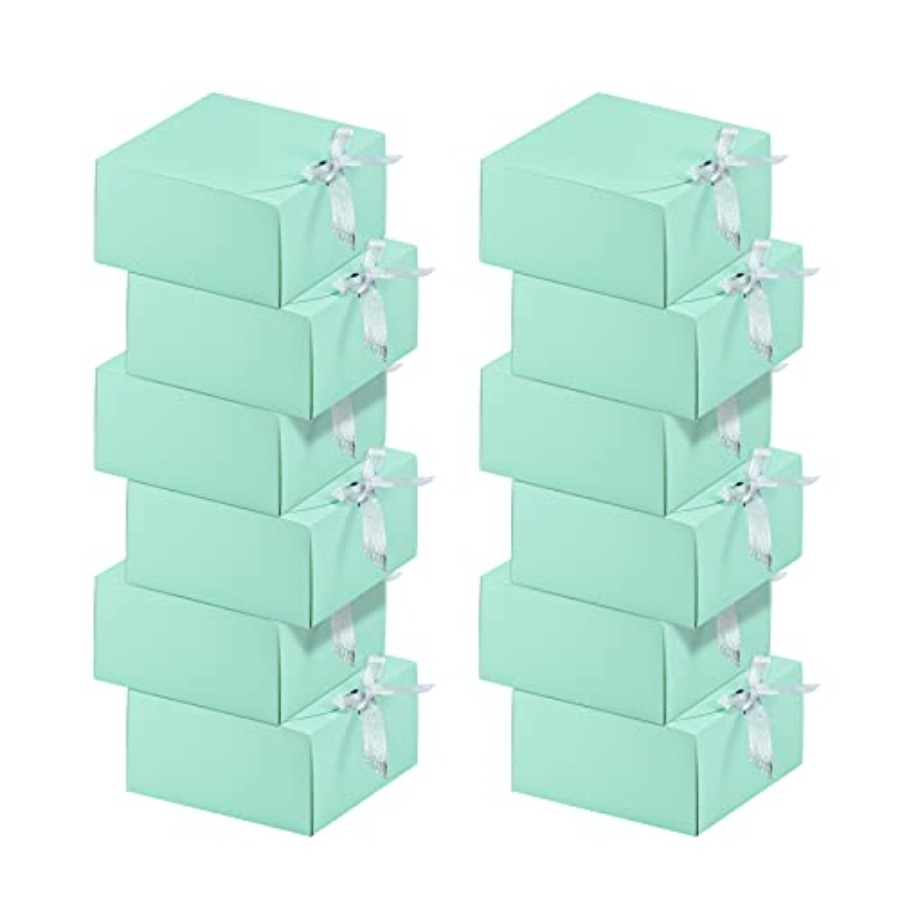 12 Sets Turquoise Green Gift B - Gift Box Wrap Set บทวิจารณ์และราคา