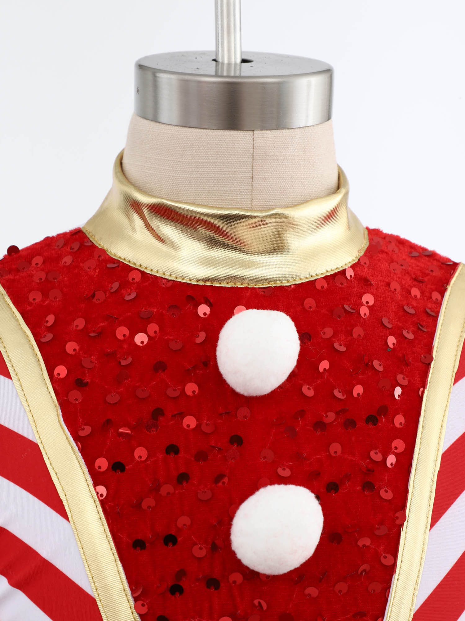 Kids Girls Long Sleeve Sequin  - Elf Costume Christmas บทวิจารณ์และราคา