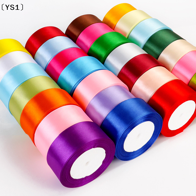 〔YS1〕4cm 25 Yards Satin Ribbon - Ribbon Bow Gift บทวิจารณ์และราคา