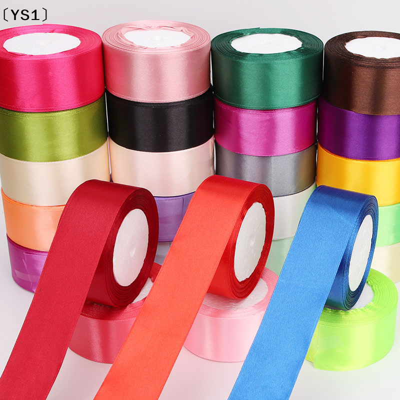 〔YS1〕4cm 25 Yards Satin Ribbon - Ribbon Bow Gift บทวิจารณ์และราคา
