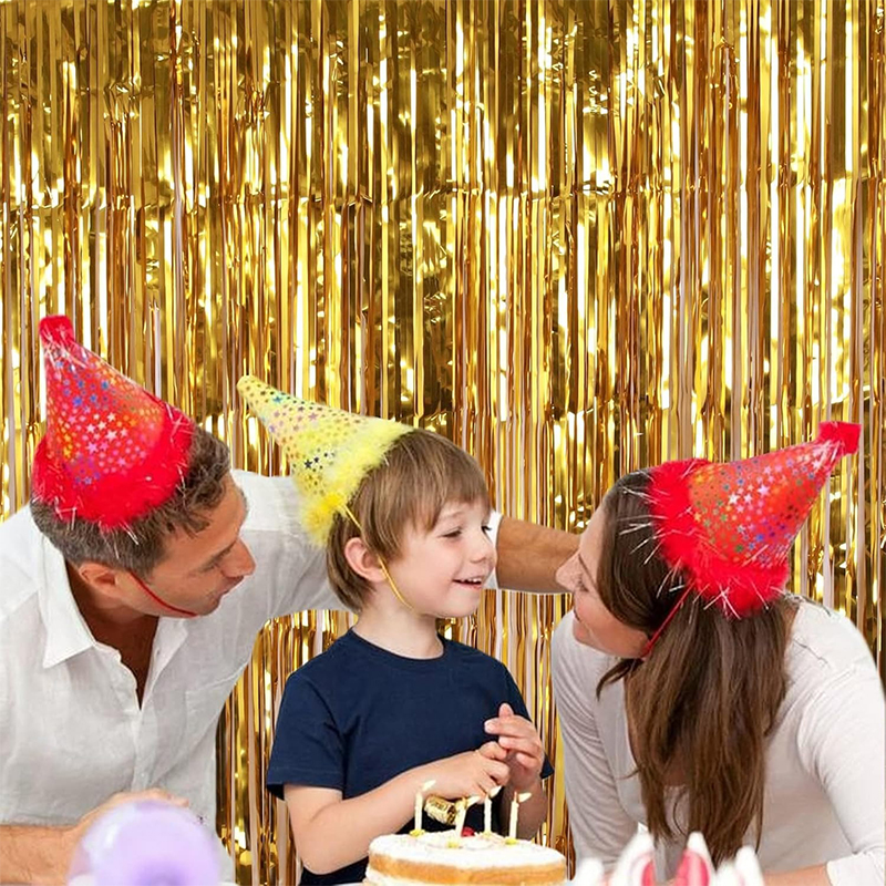 2M Glitter Gold Tinsel Fringe  - Tinsel Garland Decoration บทวิจารณ์และราคา