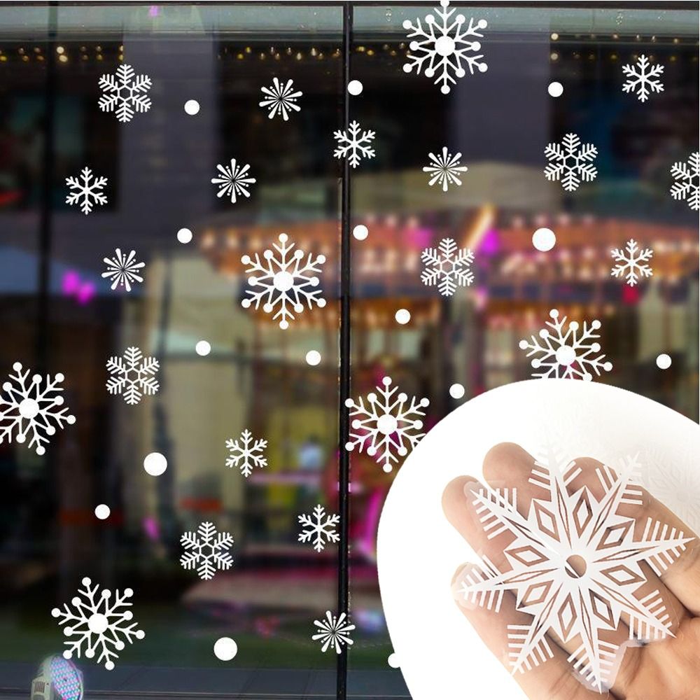 30pcs PVC Christmas Snowflakes - Snowflake Window Decal บทวิจารณ์และราคา