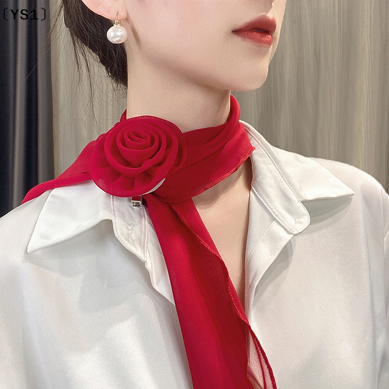 〔YS1〕Fashion Rose Flower Silk  - Ribbon Bow Gift บทวิจารณ์และราคา