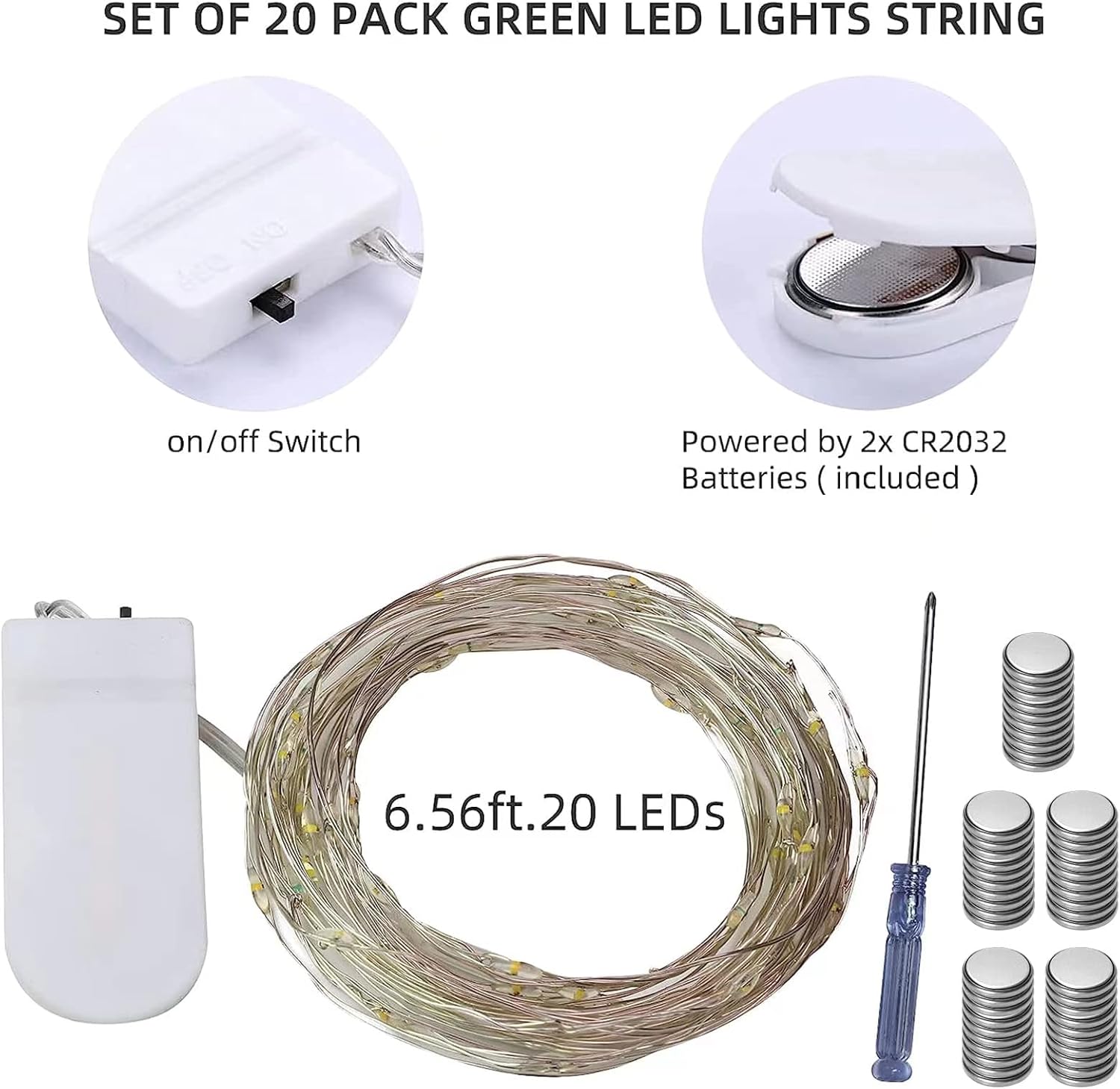 20 Pack Fairy Lights Battery O - Led Fairy String Lights บทวิจารณ์และราคา