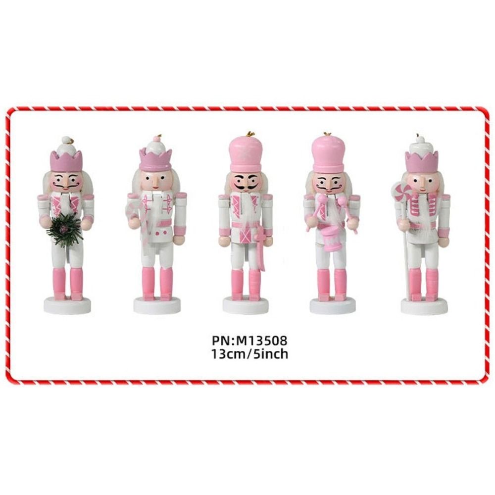 5PCS Macarone Powder Christmas - Nutcracker Figurine บทวิจารณ์และราคา