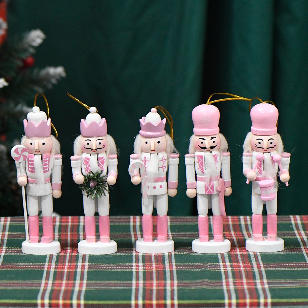 5PCS Macarone Powder Christmas - Nutcracker Figurine บทวิจารณ์และราคา