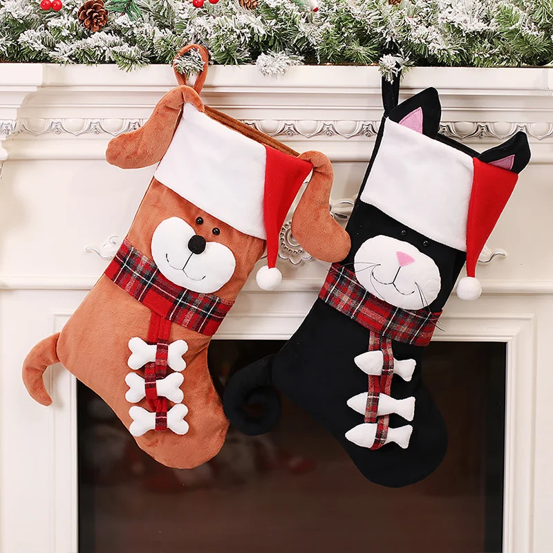 3D Animal Christmas Stockings  - Christmas Stocking Hanging บทวิจารณ์และราคา