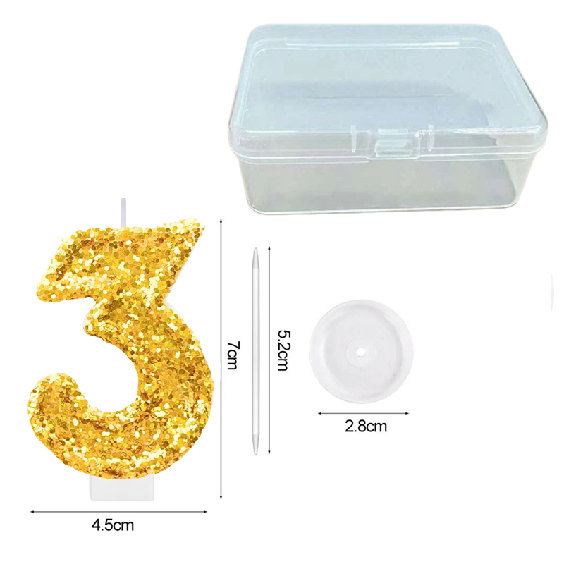 Digital Birthday Candle Gold C - Holiday Candle Set บทวิจารณ์และราคา