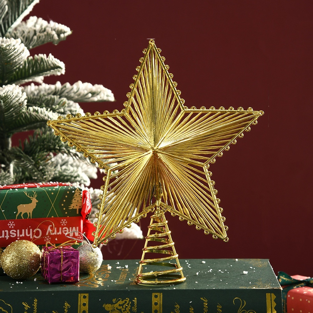 Gold Glitter Christmas Tree To - Star Tree Topper บทวิจารณ์และราคา