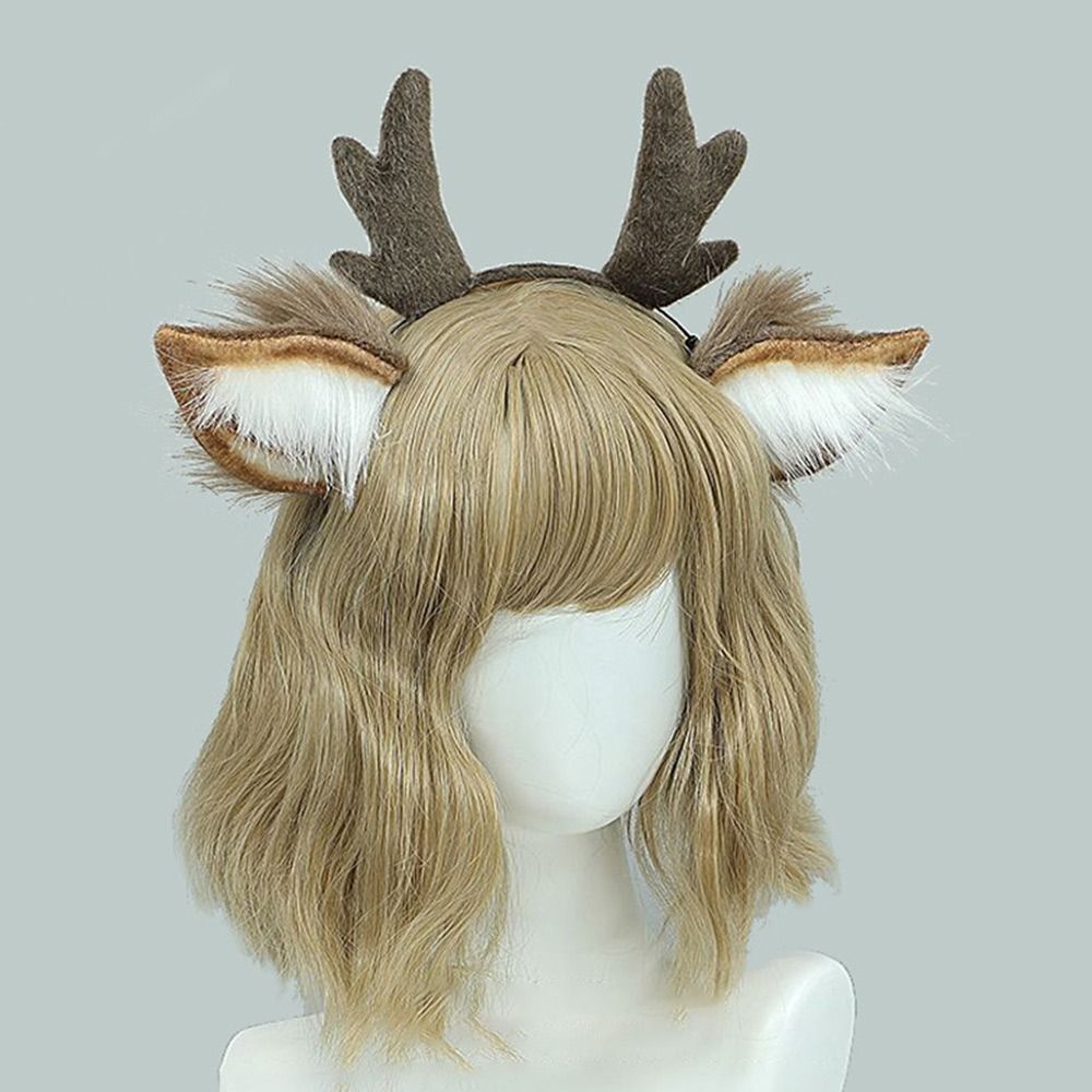 Unisex Deer Ears Reindeer Antl - Reindeer Antlers Headband บทวิจารณ์และราคา