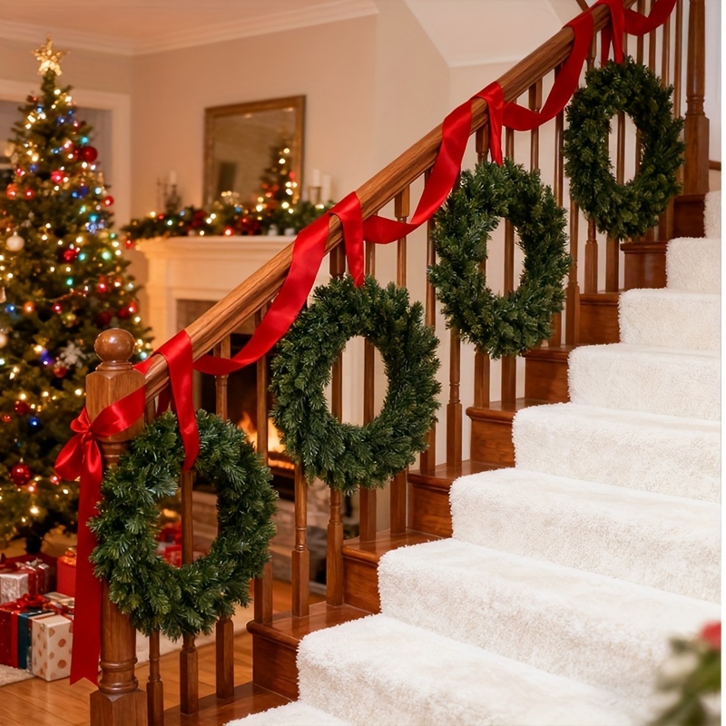 1pc Artificial Christmas Wreat - Christmas Wreath Fake บทวิจารณ์และราคา