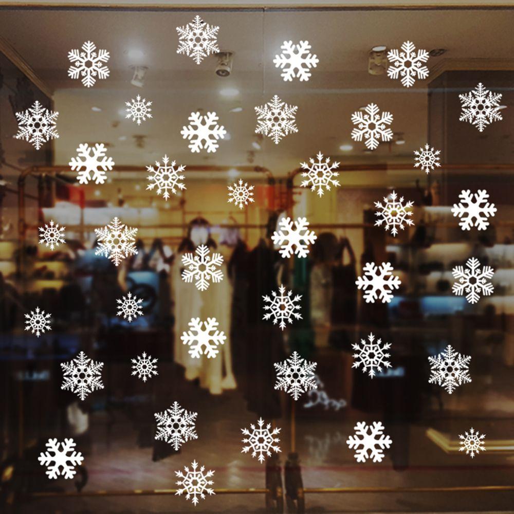27/38PCS Gift Xmas  Festival S - Snowflake Window Decal บทวิจารณ์และราคา