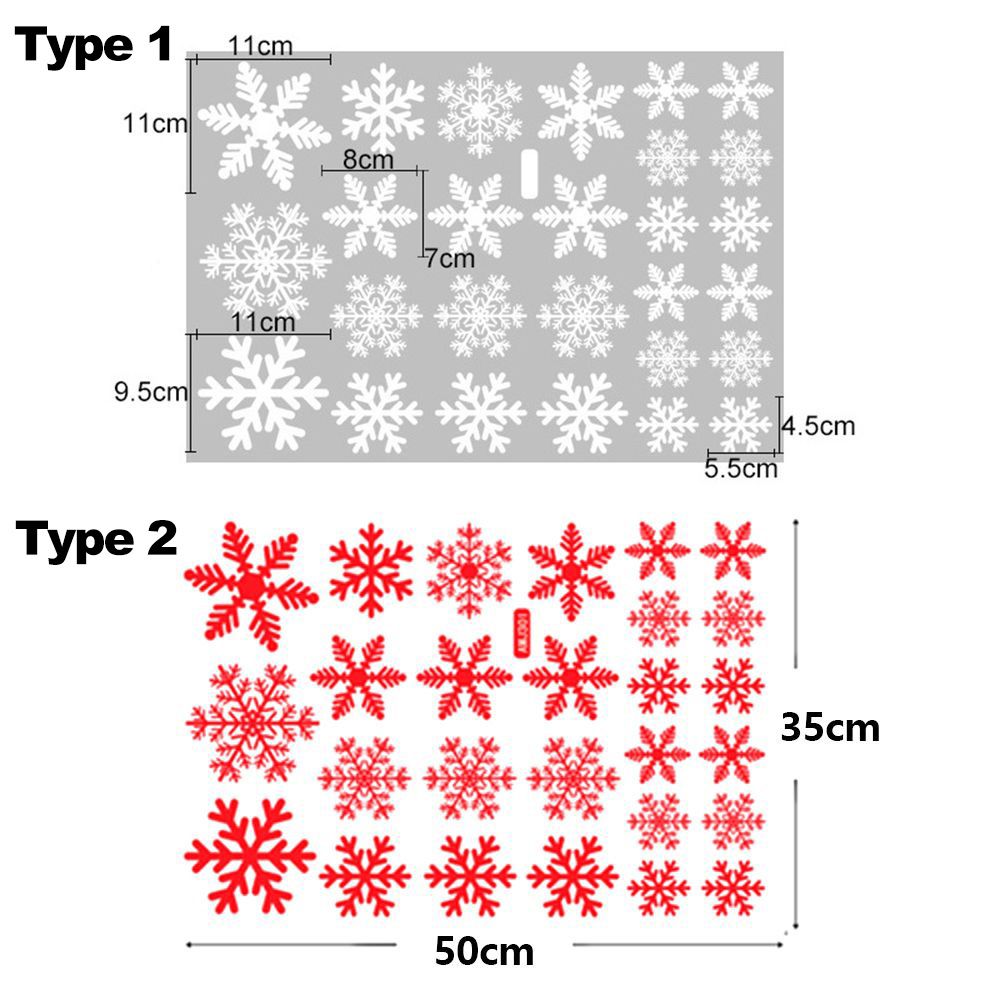 27/38PCS Gift Xmas  Festival S - Snowflake Window Decal บทวิจารณ์และราคา