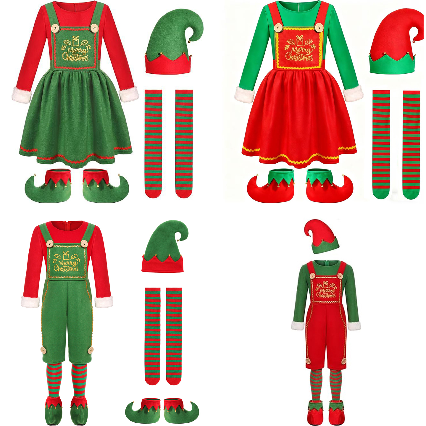 Christmas Halloween COS Deer G - Elf Costume Christmas บทวิจารณ์และราคา