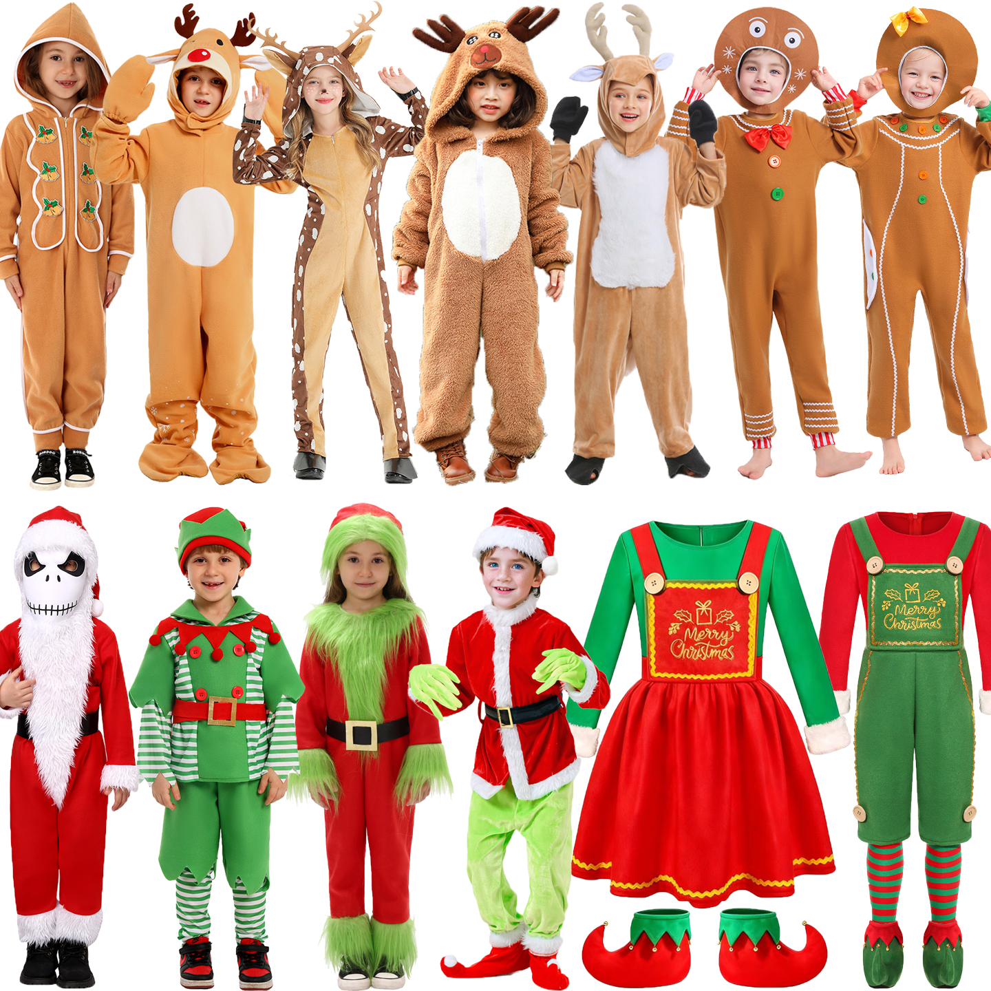 Christmas Halloween COS Deer G - Elf Costume Christmas บทวิจารณ์และราคา