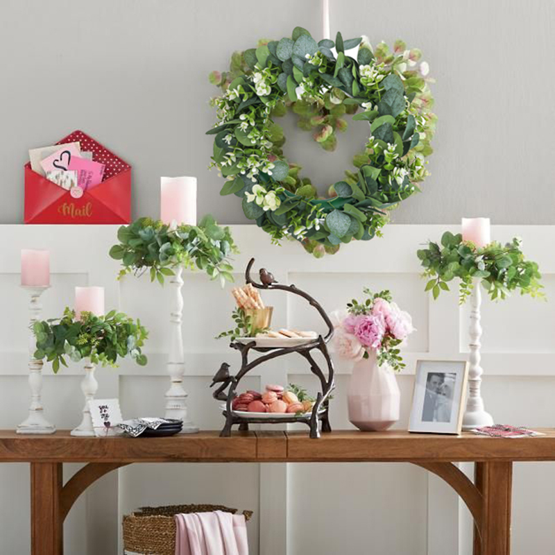 Eucalyptus Wreath Flowers Gift - Christmas Wreath Fake บทวิจารณ์และราคา