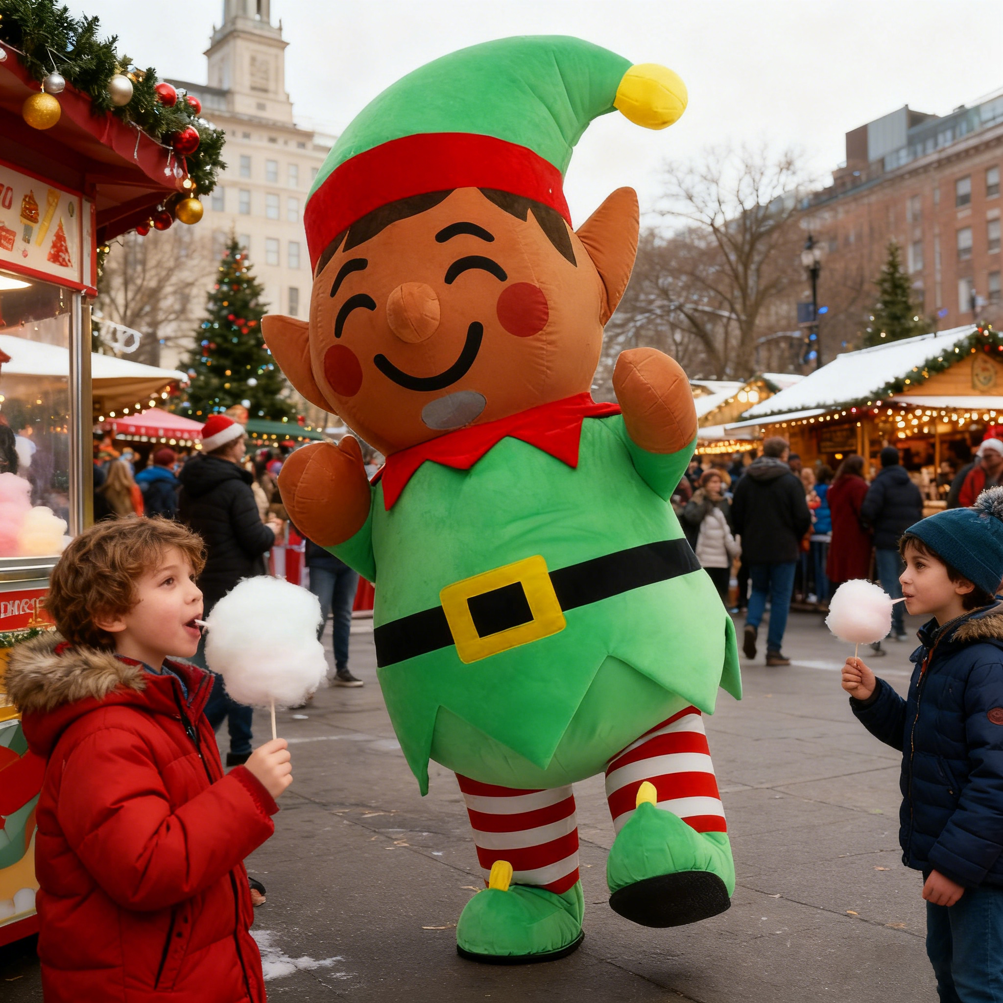 Inflatable Christmas Elf Plush - Elf Costume Christmas บทวิจารณ์และราคา