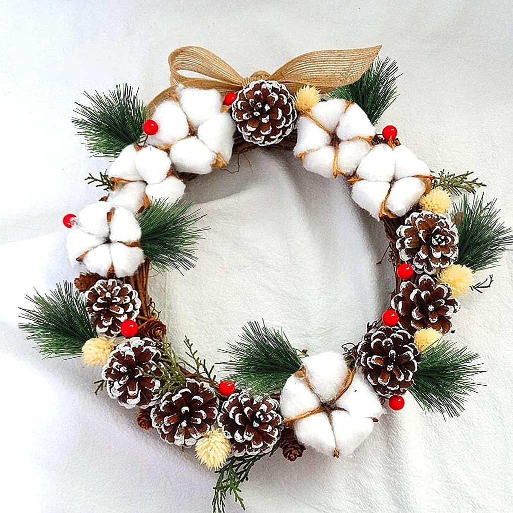 10-100pcs Artificial Green Pin - Christmas Wreath Fake บทวิจารณ์และราคา