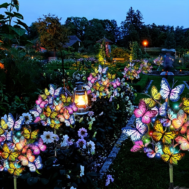 Solar LED Butterfly Garden Lig - Christmas Lights Outdoor บทวิจารณ์และราคา