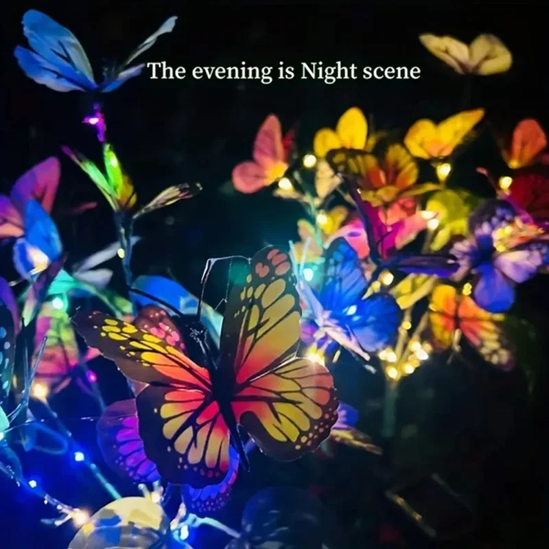 Solar LED Butterfly Garden Lig - Christmas Lights Outdoor บทวิจารณ์และราคา