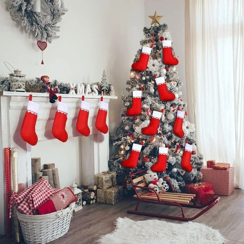 Holiday Christmas Stocking Fir - Christmas Stocking Hanging บทวิจารณ์และราคา