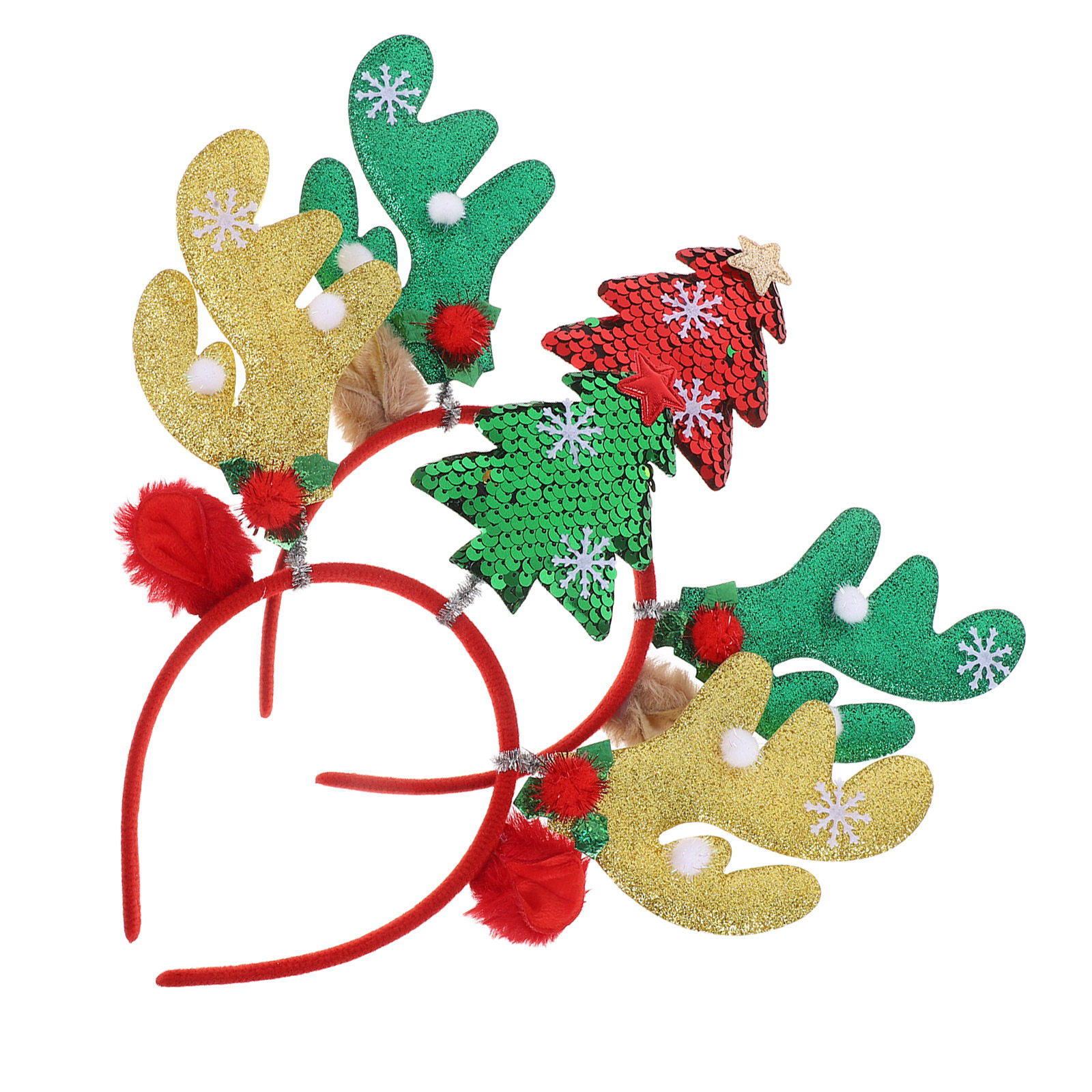 2Pcs Christmas Reindeer Antler - Reindeer Antlers Headband บทวิจารณ์และราคา