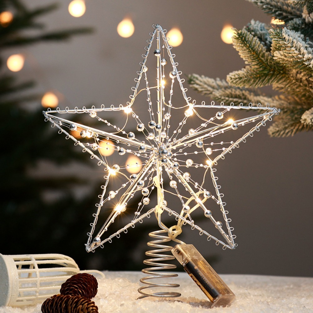 Gold/Silver LED Christmas Tree - Star Tree Topper บทวิจารณ์และราคา