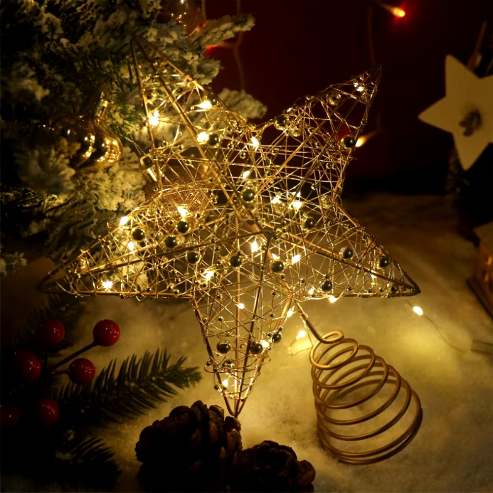 Gold/Silver LED Christmas Tree - Star Tree Topper บทวิจารณ์และราคา