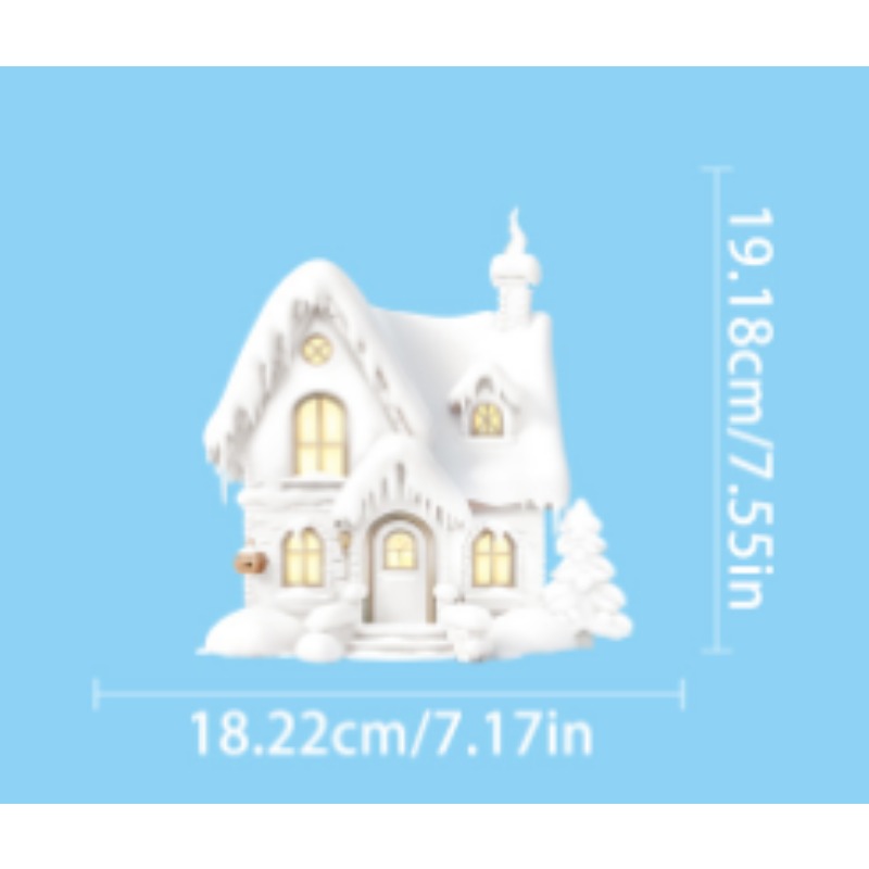 Snowman Snowflake Elk Christma - Snowflake Window Decal บทวิจารณ์และราคา