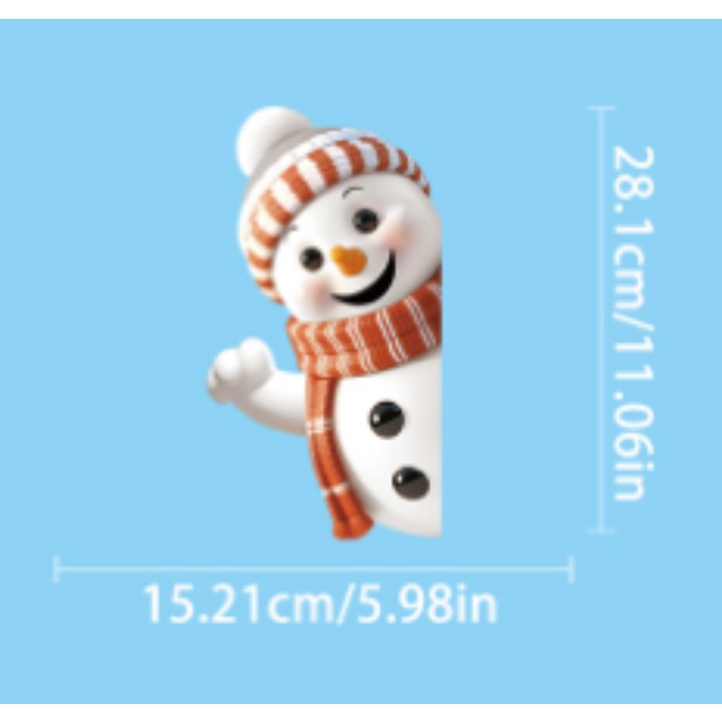 Snowman Snowflake Elk Christma - Snowflake Window Decal บทวิจารณ์และราคา