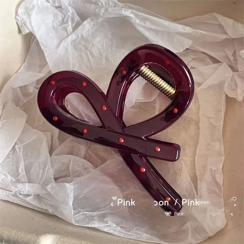 2Pcs Women Vintage Red Polka D - Ribbon Bow Gift บทวิจารณ์และราคา