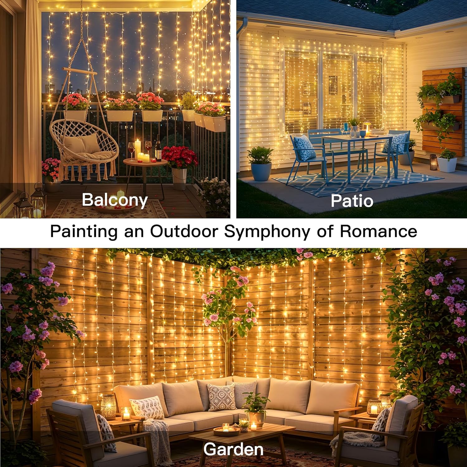 Curtain Lights For Bedroom 200 - Christmas Lights Outdoor บทวิจารณ์และราคา