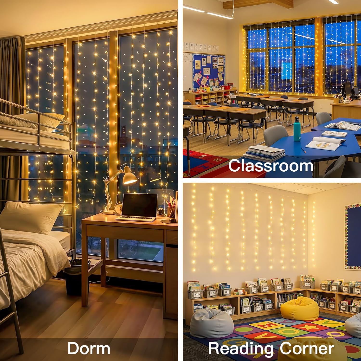 Curtain Lights For Bedroom 200 - Christmas Lights Outdoor บทวิจารณ์และราคา