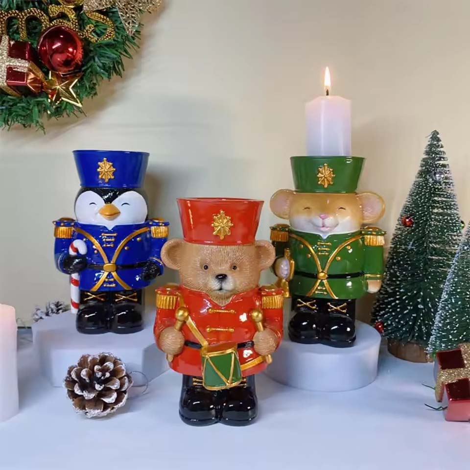 New Resin Nutcracker Candlesti - Nutcracker Figurine บทวิจารณ์และราคา