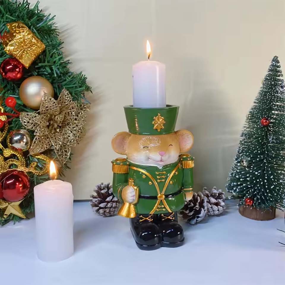 New Resin Nutcracker Candlesti - Nutcracker Figurine บทวิจารณ์และราคา