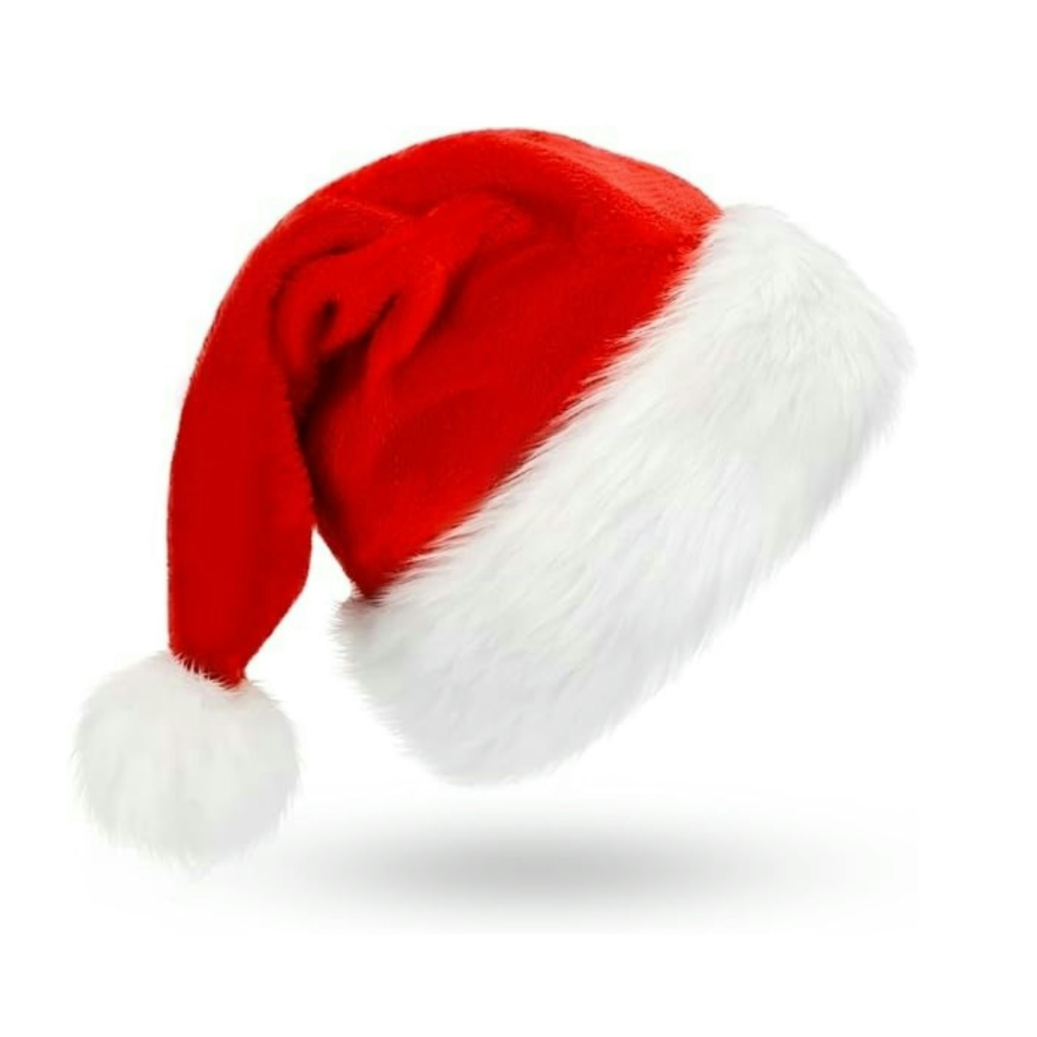 Fluffy Red Santa Hats Set with - Santa Hat Plush บทวิจารณ์และราคา