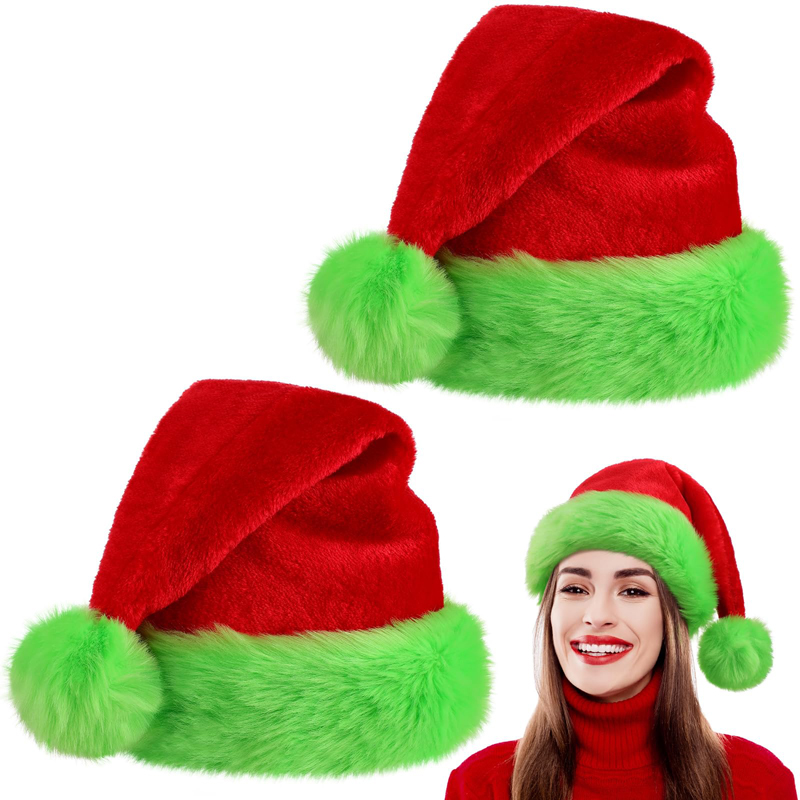 1pc, Santa Claus hat Christmas - Santa Hat Plush บทวิจารณ์และราคา
