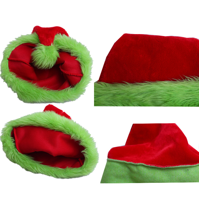 1pc, Santa Claus hat Christmas - Santa Hat Plush บทวิจารณ์และราคา