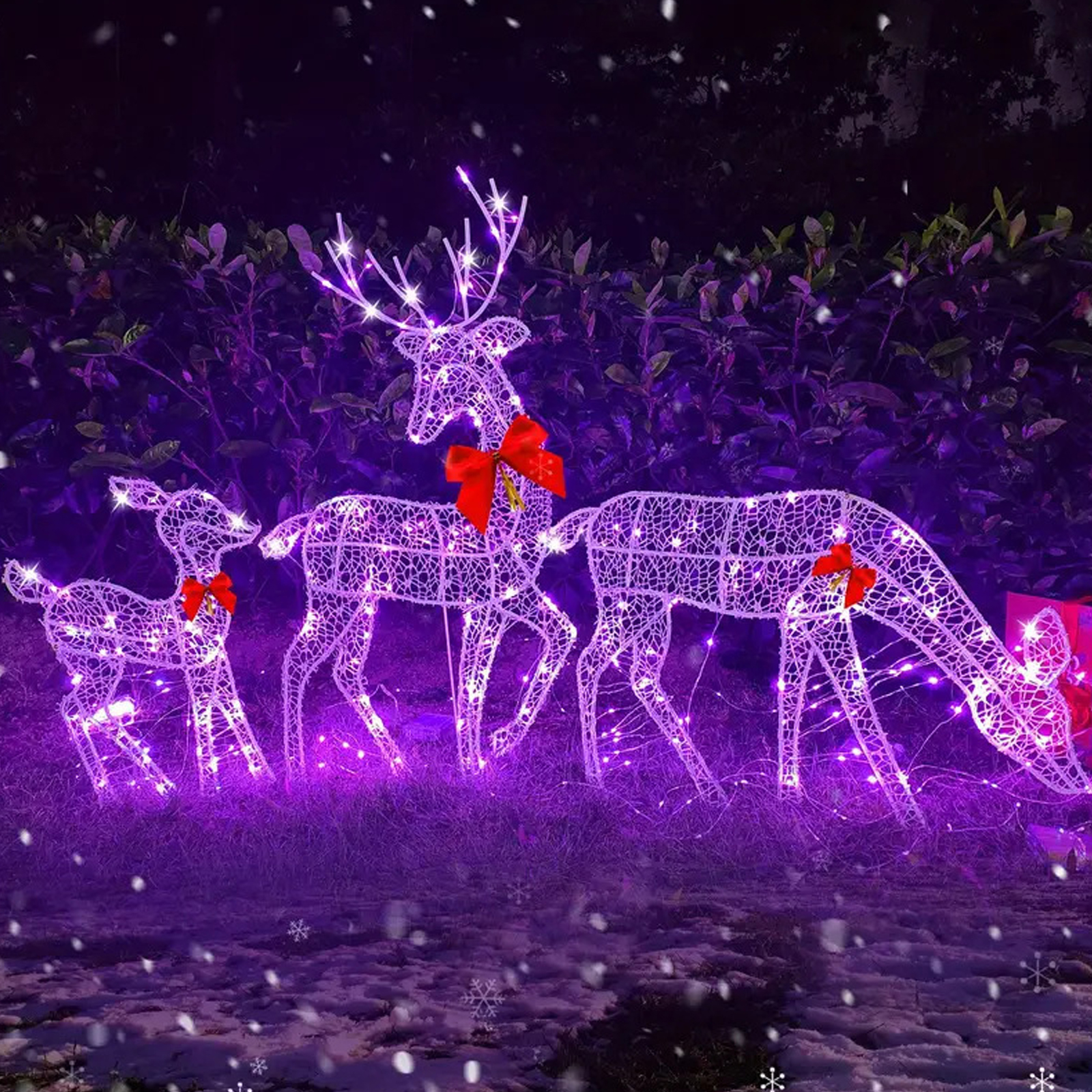 2D Lighted Reindeer Christmas  - Christmas Lights Outdoor บทวิจารณ์และราคา