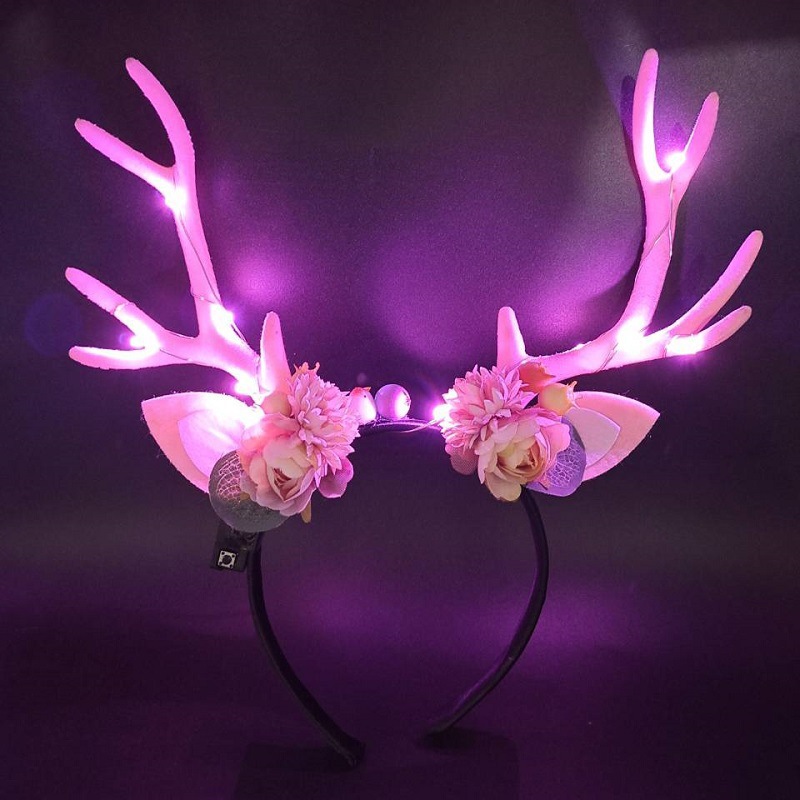 Reindeer Antlers Light up Head - Reindeer Antlers Headband บทวิจารณ์และราคา