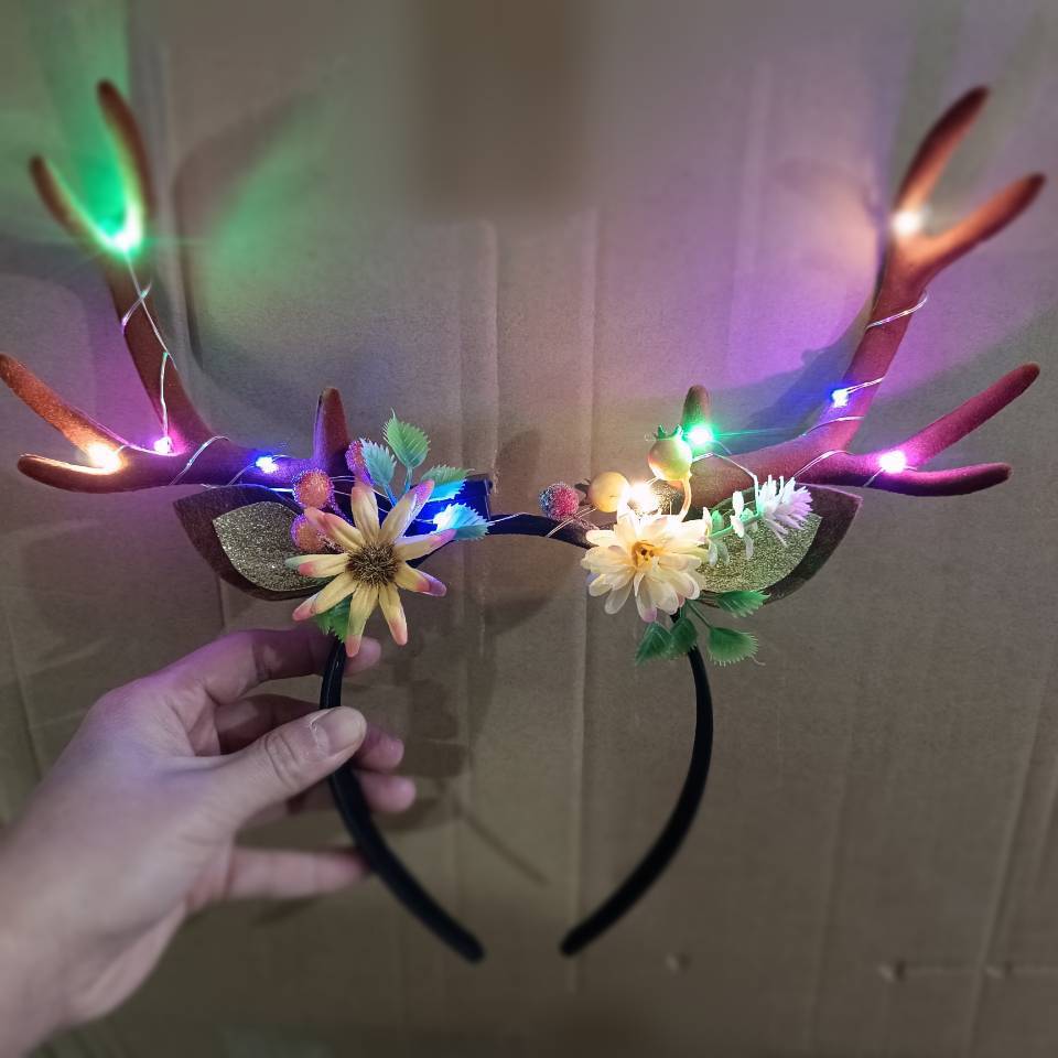 Reindeer Antlers Light up Head - Reindeer Antlers Headband บทวิจารณ์และราคา