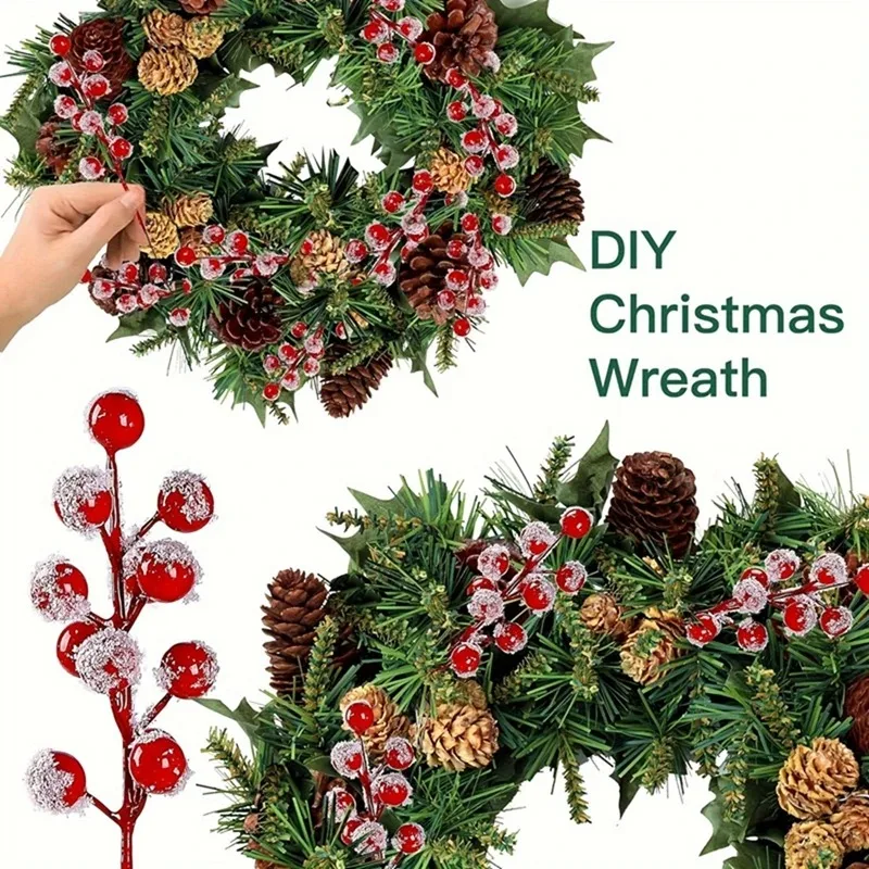 10-200PCS Artificial Red Berry - Christmas Tree Artificial บทวิจารณ์และราคา