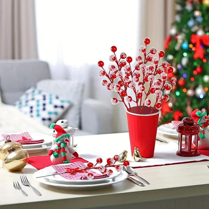 10-200PCS Artificial Red Berry - Christmas Tree Artificial บทวิจารณ์และราคา