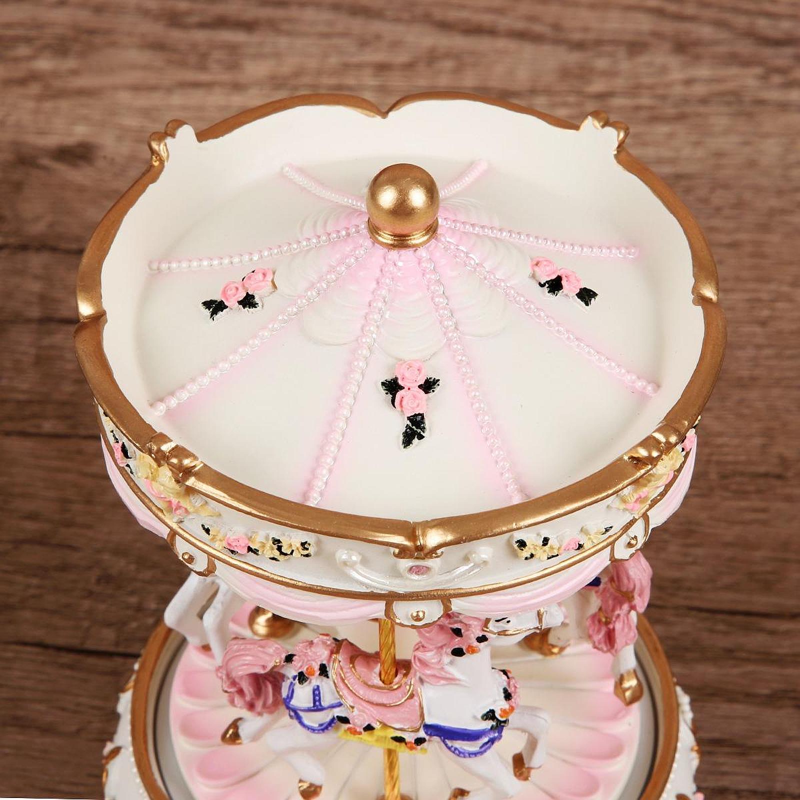 Handcrafted Resin Carousel Mus - Snow Globe Musical บทวิจารณ์และราคา